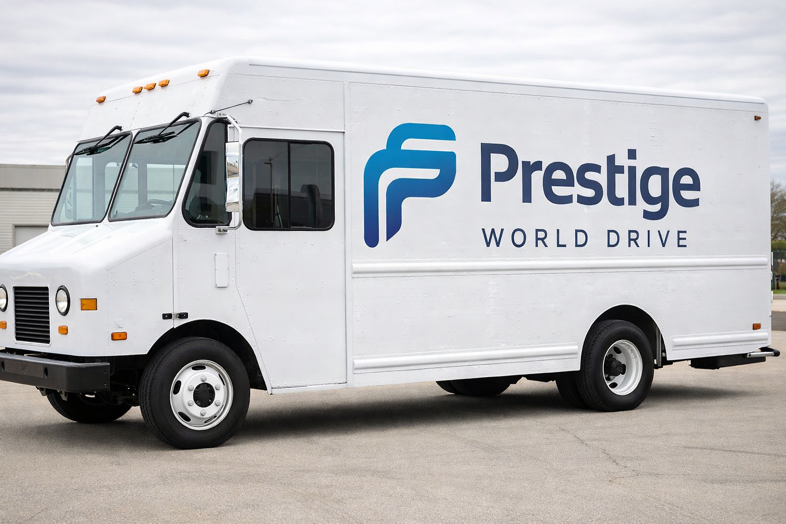 Prestige World Drive branded step van